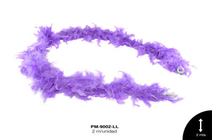 PLUMA BOA REF: 60g LILA 2m/pz