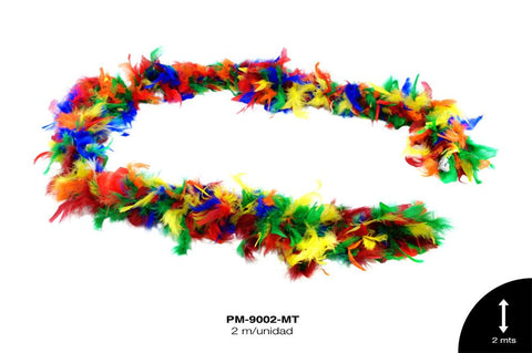 PLUMA BOA REF: 60g MULTICOLOR 2m/pz