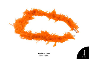 PLUMA BOA REF: 60g NARANJA 2m/pz