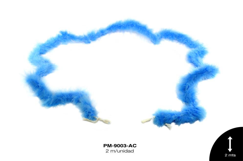 PLUMA MARABU REF: 22g AZUL CELESTE 2m/pz