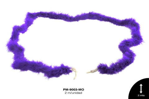 PLUMA MARABU REF: 22g MORADO 2m/pz