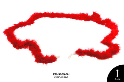 PLUMA MARABU REF: 22g ROJO 2m/pz