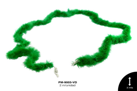 PLUMA MARABU REF: 22g VERDE 2m/pz