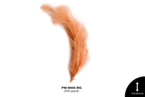 PLUMA PAVO MARABU 3""-8"" BEIGE 250 g/pqt