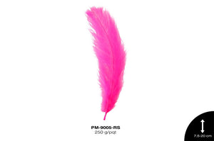 PLUMA PAVO MARABU 3""-8"" ROSA 250 g/pqt