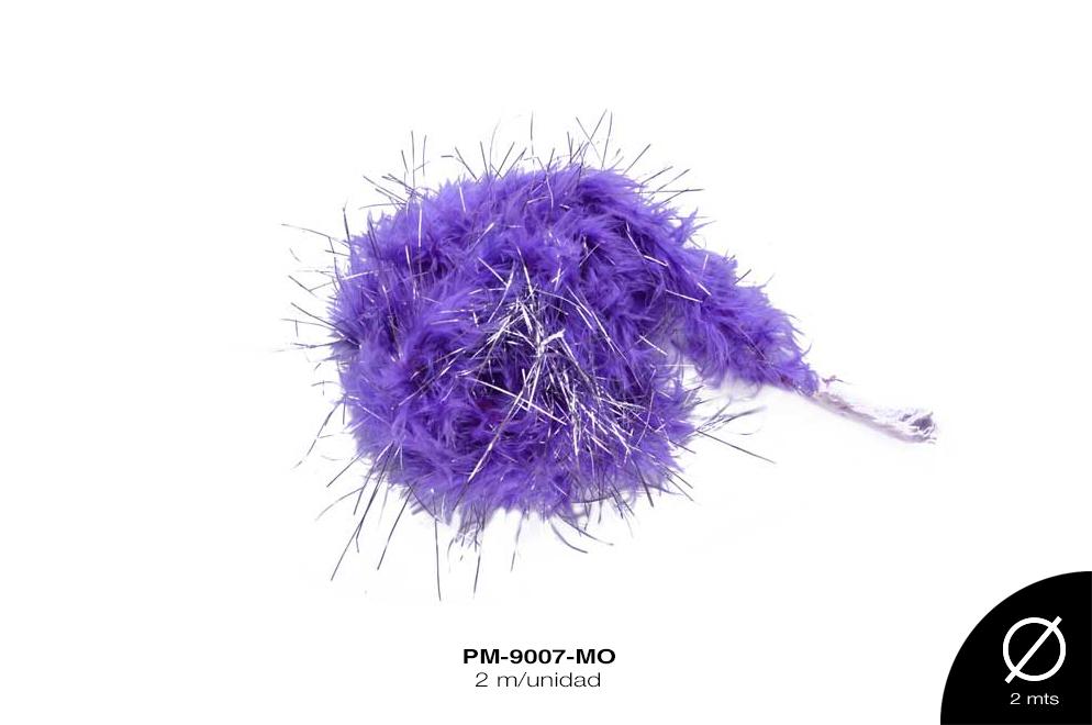 PLUMA MARABU LUREX REF: 11gX2m MORADO 2m/pz