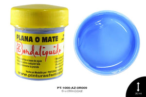 PINTURA PLANA O MATE AZUL VIOLETA 6 u(30cc)/pqt