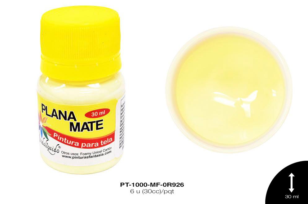 PINTURA PLANA O MATE MARFIL 6 u(30cc)/pqt