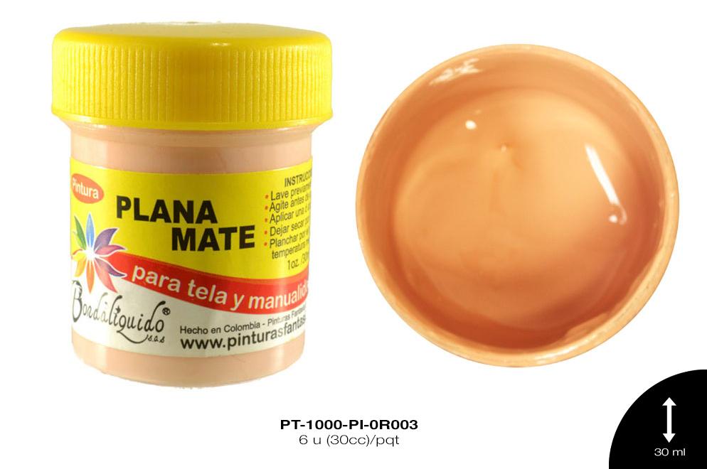 PINTURA PLANA O MATE PIEL 6 u(30cc)/pqt