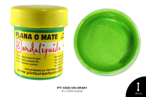 PINTURA PLANA O MATE VERDE LAGARTO 6 u(30cc)/pqt