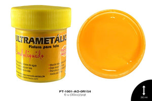 PINTURA ULTRAMETALICA AMARILLO CADMIO 6 u(30cc)/pqt