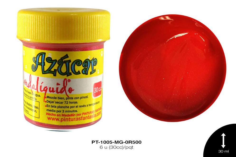 PINTURA AZUCAR MAGENTA 6 u(30cc)/pqt