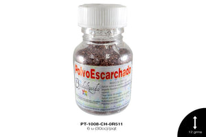 POLVO ESCARCHADO CHOCOLATE 6 u(30cc)/pqt