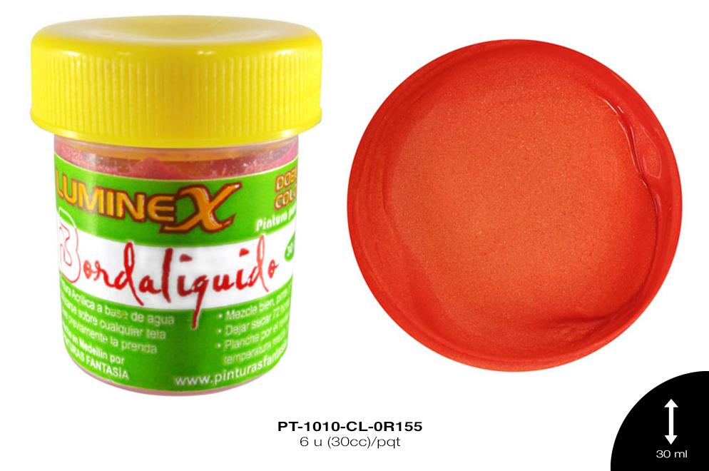 PINTURA LUMINEX CORAL 6 u(30cc)/pqt