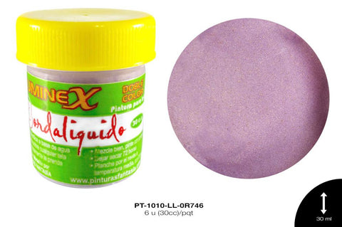 PINTURA LUMINEX CIRUELA 6 u(30cc)/pqt