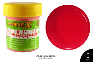 PINTURA LUMINEX SANDIA 6 u(30cc)/pqt