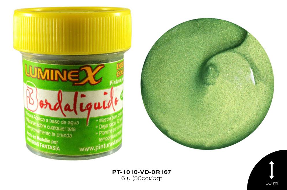 PINTURA LUMINEX VERDE ACEITUNA 6 u(30cc)/pqt