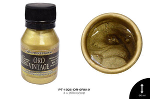 PINTURA ORO VINTAGE ORO VINTAGE 4 u(60cc)/pqt