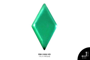 TACHE PLANO ROMBO PLANCHA REF:6X12 mm VERDE 14.4 mill/pqt