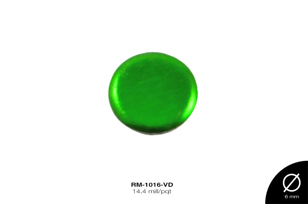 TACHE PLANO CIRCULAR PLANCHA REF:6 mm VERDE 14.4 mill/pqt