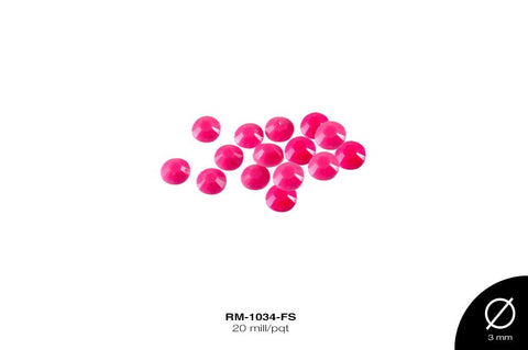 TACHE PLAST ADHES DIAMANTADO NEON REF:10SS FUCSIA 20 mill/pq