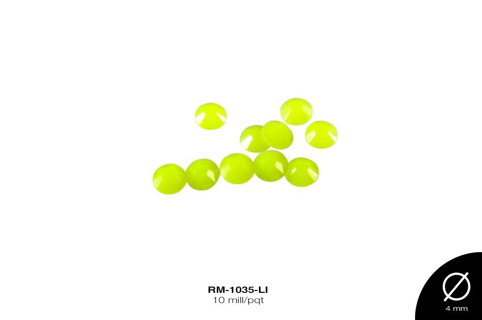 TACHE PLAST ADHES DIAMANTADO NEON REF:16SS LIMON 10 mill/pqt