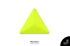 TACHE PLANCHA NEON TRIANGULO REF: 10X10mm LIMON 2400 u/pqt