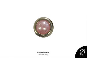 TACHE CIRCULAR LATON PERLA REF: 6mm  ROSA 10 mill/pqt