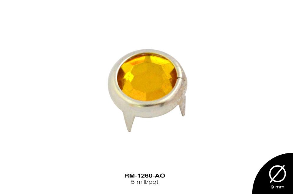 TACHE PIEDRA HIERRO PLATA REF: N°40 AMARILLO 5 mill/pqt