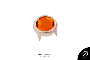 TACHE PIEDRA HIERRO PLATA REF: N°40 NARANJA 5 mill/pqt