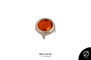 TACHE PIEDRA HIERRO NIQUEL REF: N°36(8MM) NARANJA 7.2 mill/p