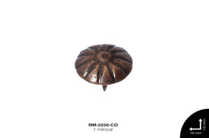 TACHUELA TAPICERIA RED FLOR 16X15mm COBRE 1 mill/pqt