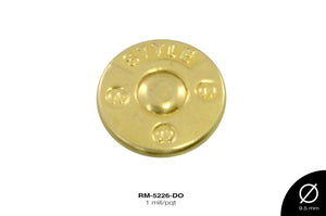 REMACHE METALICO STYLE 9.5mm REF: D-26 DORADO 1 mill/pqt