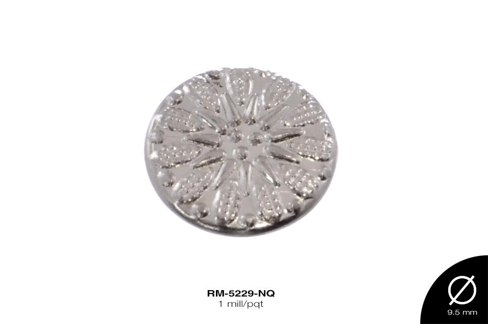 REMACHE METALICO SOL 9.5mm REF: D-85 NIQUEL 1 mill/pqt