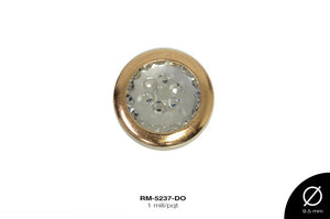 REMACHE METALICO PIEDRA CR 9.5mm REF: F0711 DORADO 1 mill/pq