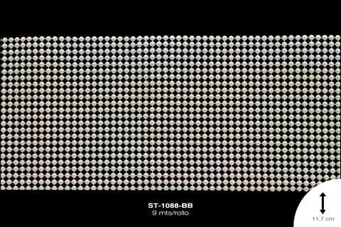 STRASS PLAST PERLA MEDIA BOLA 24L REF: A-189 BLANCO BOREAL 9