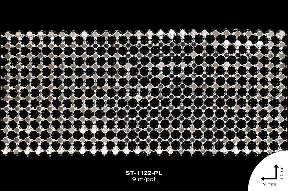 STRASS PLAST CONICO S/PUNTA10mm REF: SP-12L PLATA 9 m/pqt