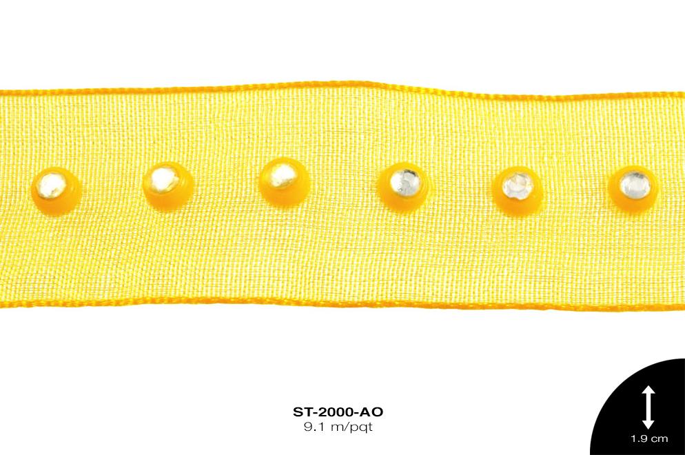 STRASS TULL PDA CR REF: S005-B AMARILLO 9.1 m/pqt