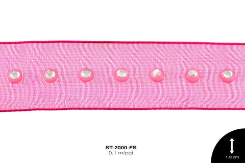 STRASS TULL PDA CR REF: S005-B FUCSIA 9.1 m/pqt