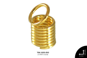 TERMINAL CORDON ESPIRAL REF: QX-505(5.5mm) DORADO 2000 u/pqt