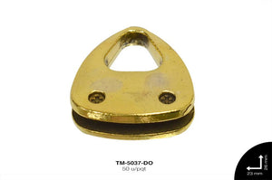 TERMINAL METALICA BOLSO 26mm REF: K3184 DORADO 50 u/pqt(.5kg